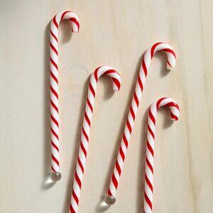 Brand New Anthropologie Candy Cane Drink Stirrers, Set of 4